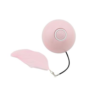 China USB Viable Flash Indicator LED Cat Ball Cat Feather Toy Cat Chaser Toy Ball Laser for sale