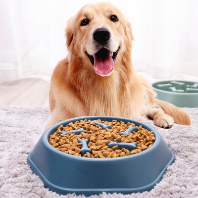 China Viable Wholesale Manufacturer Slow Eat Feeder Dog Pet Bowl Plastic Smart Pet Slow Food Bowl for sale