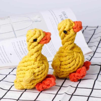 China Viable Toy Dog Bite Pet Cotton Rope Toy Large Molar Woven Dog Cleaning Rope Heavy Duty Woven Cleaning Rope for sale