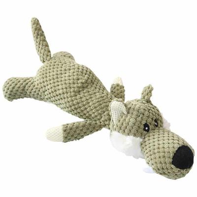 China New Dogs 2021 Dogs Voice Toy Voice Plush Toy Interactive Dog Puppy Molar Cotton Rope Toy for sale