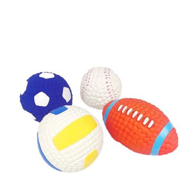 China 2021 New Pet Latex Toy Dog Bite Teeth Stored Interactive Bite Ball Resistant Cleaning Ball for sale