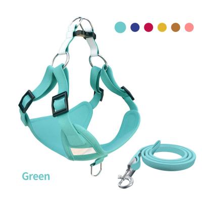 China Chest Type Dogs Pet Products Dog Vest Back Traction Rope Set Dog Rope Reflective Suede for sale