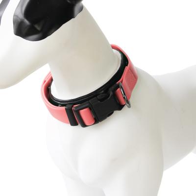 China 2021 Evernew Custom Quick Release Dog Collar Adjustable Personalize Padded Comfort Pets Dog Collar for sale