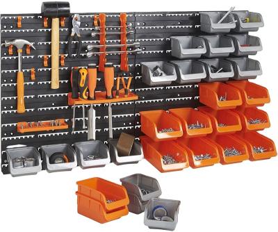 China Wall Mounted Storage Tools 43pc-Plastic Tool Rack For Small Parts And Hardware for sale