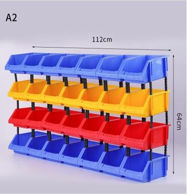 China Hardware Tools Storage And Small Parts A2: Stackable Plastic Storage Parts Barrel For Small Parts Warehouse Tool Hardware Screw Nut for sale