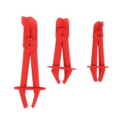 China 3PC Flexible Steel Line Clamp Set Hose Clamps Clamping Tool Brake Fuel Waterline Clamps Clamps for sale