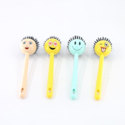 China USA Hot Sale Kitchen Viable Scrub Sweep Plastic Dish Cleaning Brush For Pot Pan Cast Iron Skillet Dis for sale