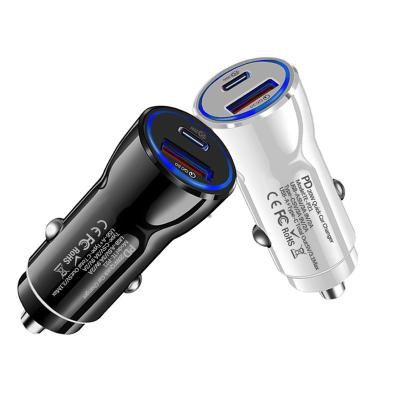 China Mobile Phone Certified PD 38W USB C Fast Car Charger for sale