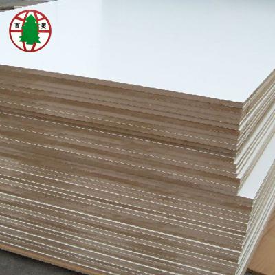 China Moisture Proof 18mm Green Core Cherry Melamine MDF High Gloss Woods for sale