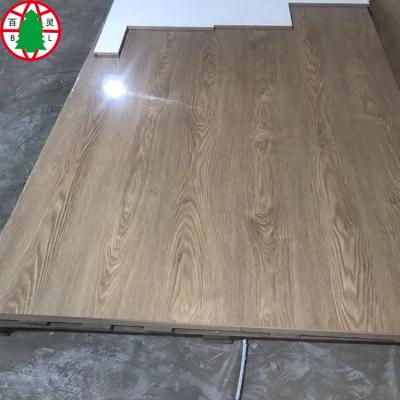 China MDF Board 12mm 15mm 18mm High Glossy UV Melamine Moisture Proof Faced MDF Board Slot MDF for sale