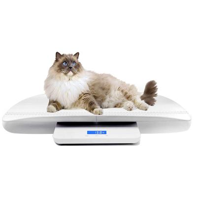 China High End Function 100kg Digital Animal Weight Monitor Home Electronic Precision Pet Cat Dog Weighing Scale With Loading Tray for sale