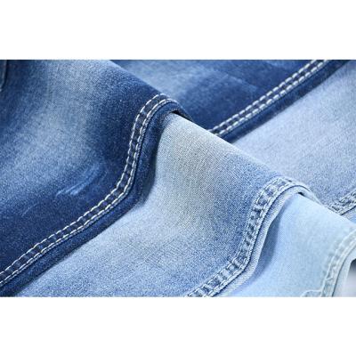 China Breathable wholesales 9.5 oz weight spandex power stretch poly denim fabric cotton medium for jeans for sale