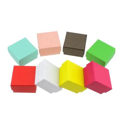 China Packaging Items Gift Box With Lid Small Square Jewelry Packaging Set Storage Box Various Colors for sale