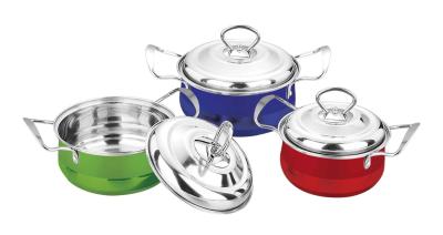 China De moderne Reeks van Keukencookware, Hoog Standard 6/8 PCs-ss Cookware Reeksen Te koop