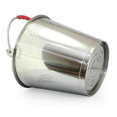 China Food Grade Stainless Steel Water Bucket 0.4mm Thickness Durable And Easy Cleaning for sale