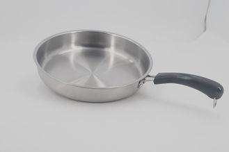 China 22cm 24cm 26cm Stainless Steel Non Stick Frying Pan Kitchen Cookware Food Grade for sale