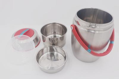 China Portable Insulated Thermos Vacuum Stainless Steel Lunch Box for sale