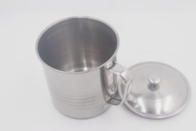 China Tragbare Edelstahl-Reise-Becher der Tee-Wasser-Milch-7cm mit Griff zu verkaufen