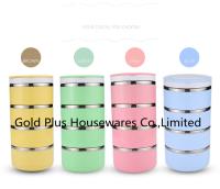 China Heizung 2.4L Homio Bento Lunch Tiffin Box Portable faltbar zu verkaufen