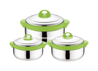 China 6pcs Energy-saving bakelite handle food stainless steel cooking pot kitchen food warmer pot  for customized for sale