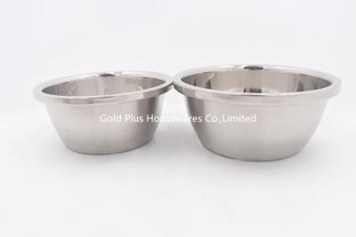 China 24cm Kitchen Vegetable Wash 304 Stainless Steel Basin for sale