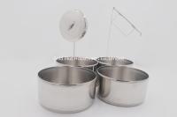 China 18cm Behälter Schichten 2-5 Nahrungsmittelmit Edelstahlbrotdose tiffin Fördermaschine der Teilerhohen qualität zu verkaufen