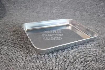 China Restaurant big size towel tray stainless steel medical tray with different size good quality  bathroom makeup tray for sale