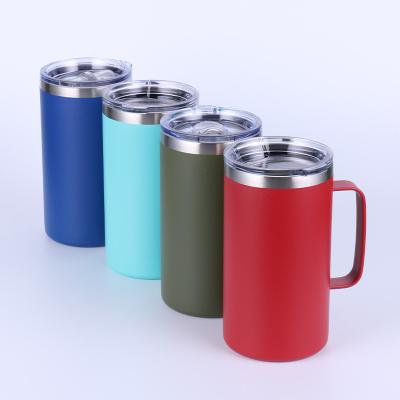 China 600ml Portable Stainless Steel Cup Wine Tea Beer Coffee Cups Double Wall for sale