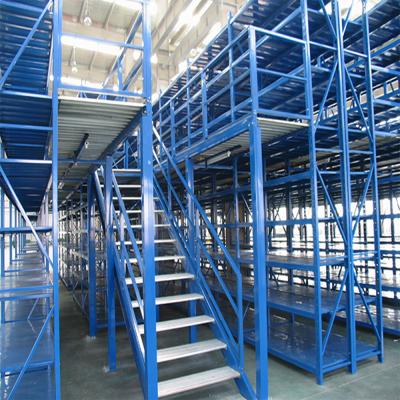 China Medium Duty Mezzanine Storage Rack Cold Rolled Steel Mezzanine Platform for sale