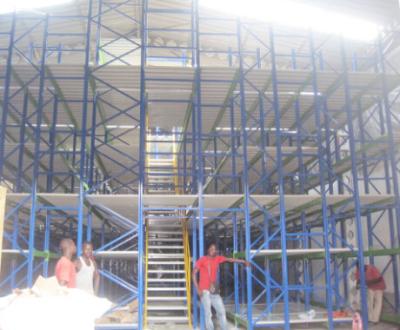 China Depth 900mm Mezzanine Platform System Mezzanine Floor Warehouse For Cold Room for sale