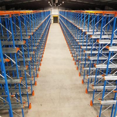 China 1000kgs 2000kgs Drive In Racking Forklift Drive Through Pallet Racking for sale