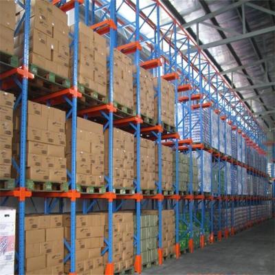 China RAL Color Drive Through Racking Q235 Steel Warehouse Pallet Racks for sale