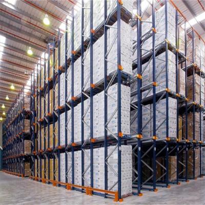 China OEM Drive In Rack System 4 Tiers Drive In Pallet Racking Customized Size for sale