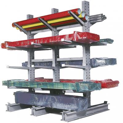 China Rebar Storage Galvanised Cantilever Racking Q355 Steel Cantilever Racks for sale