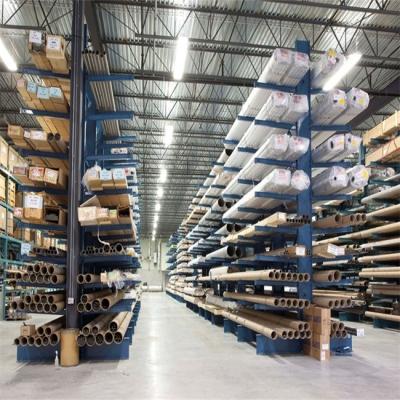 China Aluminium Pipe Cantilever Racks Custom Cantilever Racks Blue for sale