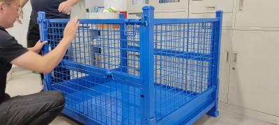 China 1000kgs Collapsible Racking Portable Stacking Pallet Racks Customized for sale