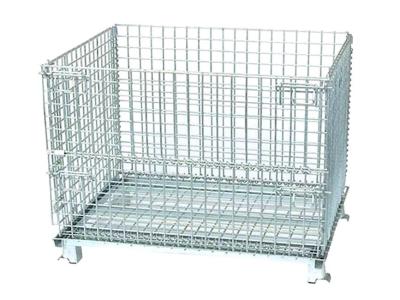 China Anti Rust Galvanized Wire Cage 300kg 500kg 700kg Steel Mesh Storage Cages for sale