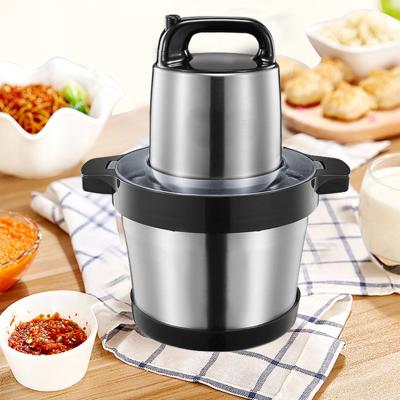 China Colorful Household Mini 6L Vegetable Chopper Machine Plastic Meat Mincer Electric Meat Grinder for sale