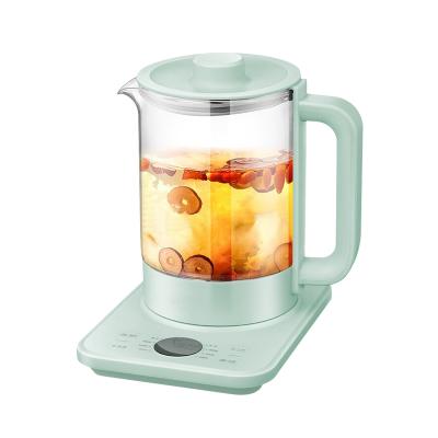 Chine Home Automatic Multifunction Boiling Water Electric Health Pot Hot Selling 1.5l Glass Electric Tea Maker Kettle Dark à vendre