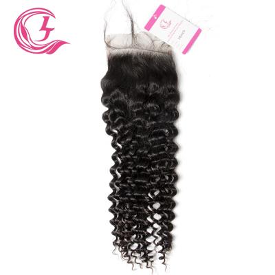 China Can be complexion & ironed & & Jerry Curly 4X4 Closure Natural Black Color 130 Density Bleached Raw Hair For Brazilian Hair High Market Full Middle Lace Wig for sale