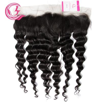 China Can be complexion & ironed & & 13X4 Wave Frontal Natural Black Color 130 Density Bleached Virgin Hair For Middle High Market CLJhair For Cheap Black Girls for sale