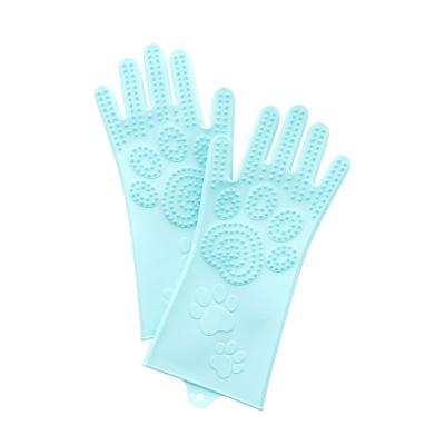 China Wholesale Dog Cat Bath Grooming Gloves Viable Manufacturing Massage Hair Removal Brush Cleaning Products for sale