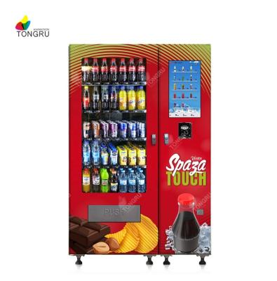 China Grocery Stores Searching Combo Vending Machine Beverage Snack Vending Machine Agents 10 Inch Touch Screen Combo Snack Cold Drink for sale