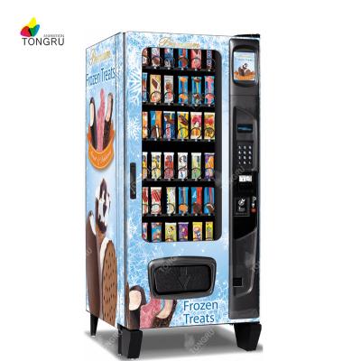 China Grocery Cold Touch Screen Vending Machines Chips Cold Touch Screen Electric Cola Beverage Gas Station Sprite Vending Machine for sale