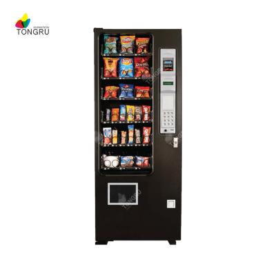 China Slim Shop Front Customized Combo Snack Vending Machines With Telemetry Touch Screen Vending Machine For Snack And Beverage for sale