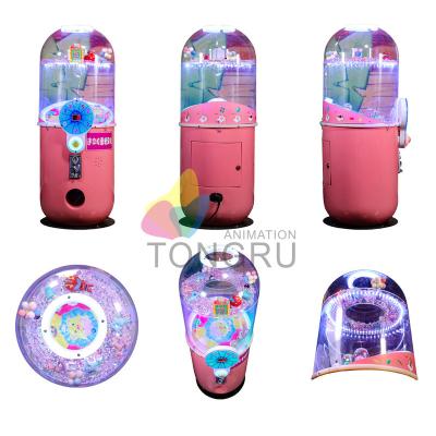 China Indoor mall//wholesale mini supermarket factory toy pink capsule selling gacha machine coin operated video game customized gashapon machines for sale