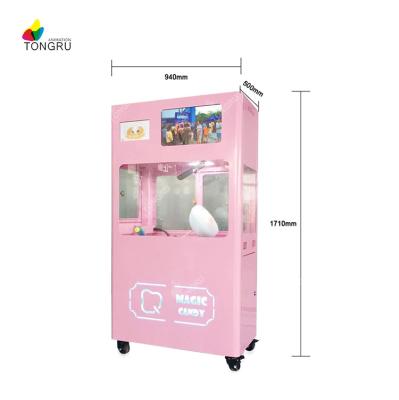 China SDK factory custom automatic cotton candy vending machine candy floss robot making vending machine for sale