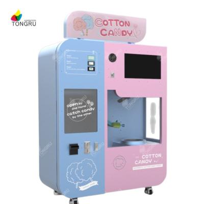 China SDK Cotton Candy Vending Automatic Shopping Robot Candy Maker Making Floss Vending Machine for sale