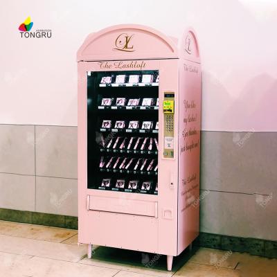 China SDK Customized Mini Hair Beauty Vending Machine Korean Pink Eyelash Nail Hair Small Cosmetic Vending Machines for sale