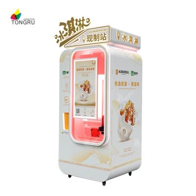 China SDK real-time tracking automatic soft ice cream vending machine for sale